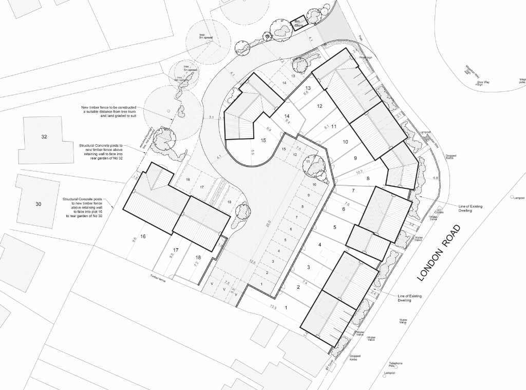 Architect 4 architects site layout plan, spalding